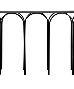 Console Tables Noir Abbey Console, Black Steel 10 Console Tables Noir Abbey Console, Black Steel
