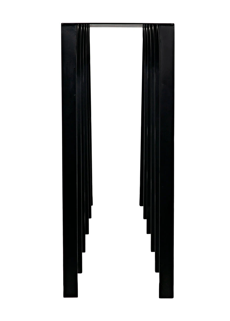 Console Tables Noir Abbey Console, Black Steel 8 Console Tables Noir Abbey Console, Black Steel
