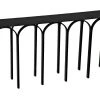 Console Tables Noir Abbey Console, Black Steel