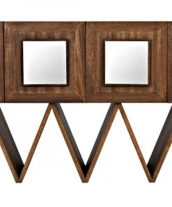 Media Consoles & TV Stands Noir Jean-Michel Sideboard, Dark Walnut With Mirror 11 Media Consoles & TV Stands Noir Jean-Michel Sideboard, Dark Walnut With Mirror