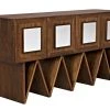 Media Consoles & TV Stands Noir Jean-Michel Sideboard, Dark Walnut With Mirror