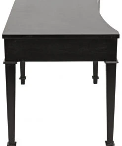 Noir Curba Desk, Hand Rubbed Black