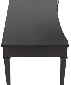 Noir Curba Desk, Hand Rubbed Black