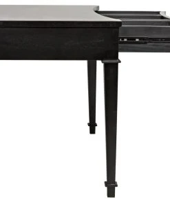 Noir Curba Desk, Hand Rubbed Black