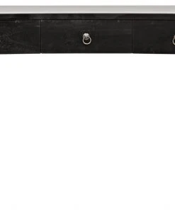 Noir Curba Desk, Hand Rubbed Black