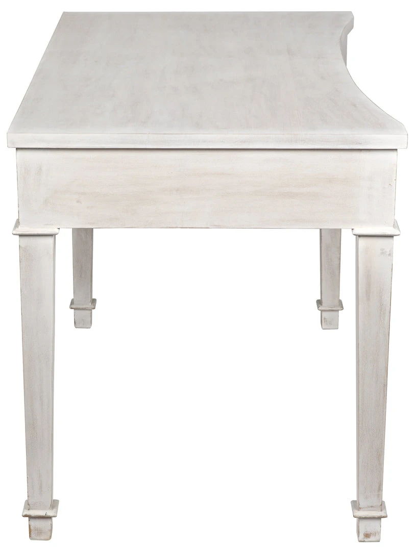 Noir Curba Desk, White HOME OFFICE 8 Noir Curba Desk, White HOME OFFICE