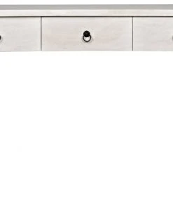 Noir Curba Desk, White HOME OFFICE