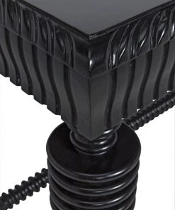 Noir QS Portuguese Desk, Hand Rubbed Black HOME OFFICE