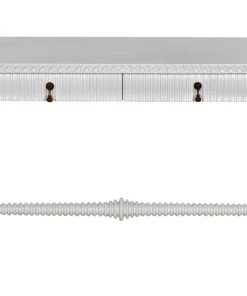 HOME OFFICE Noir Portuguese Desk, Small, Solid White