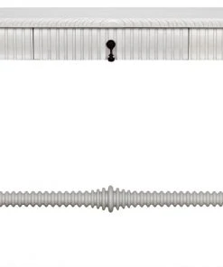 Noir QS Portuguese Desk, Solid White HOME OFFICE