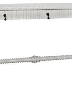 Noir QS Portuguese Desk, Solid White HOME OFFICE