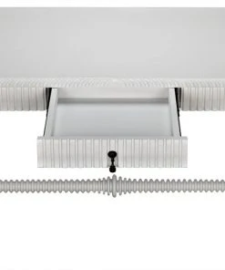 Noir QS Portuguese Desk, Solid White HOME OFFICE