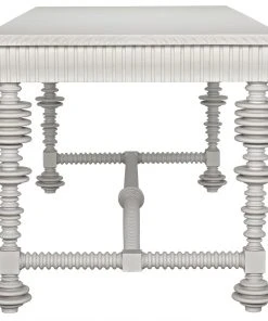 Noir QS Portuguese Desk, Solid White HOME OFFICE