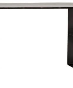 Noir Black Metal Desk
