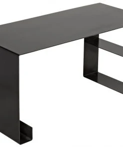 Noir Black Metal Desk