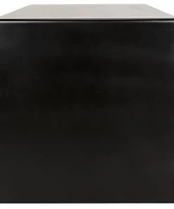 Noir Black Metal Desk