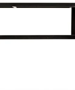 HOME OFFICE Noir Algeron Desk With Black Metal