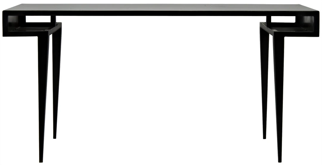 Noir Stiletto Desk, Black Metal HOME OFFICE 4 Noir Stiletto Desk, Black Metal HOME OFFICE