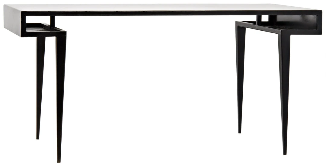 Noir Stiletto Desk, Black Metal HOME OFFICE 3 Noir Stiletto Desk, Black Metal HOME OFFICE