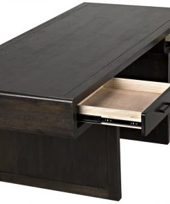 HOME OFFICE Noir Degas Desk, Ebony Walnut