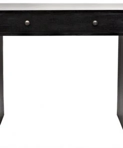 Noir Faust Desk, Hand Rubbed Black