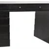 Noir Faust Desk, Hand Rubbed Black