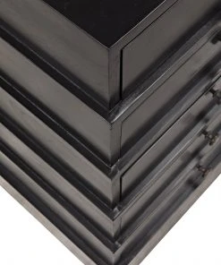 Noir Faust Desk, Hand Rubbed Black