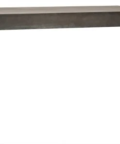 Noir Lazar Desk, Plain Zinc HOME OFFICE