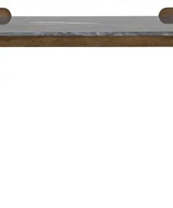 Noir Wod Ward Desk, Dark Walnut With Stone Top HOME OFFICE