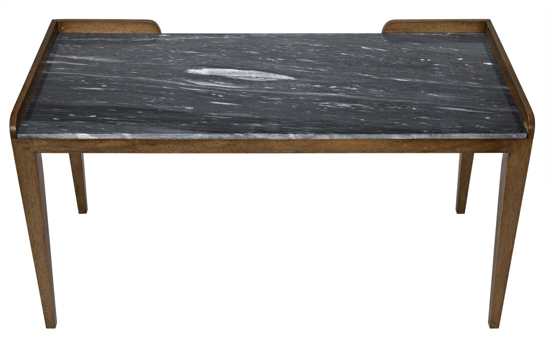 Noir Wod Ward Desk, Dark Walnut With Stone Top HOME OFFICE 5 Noir Wod Ward Desk, Dark Walnut With Stone Top HOME OFFICE