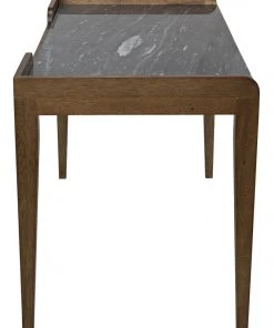 Noir Wod Ward Desk, Dark Walnut With Stone Top HOME OFFICE 12 Noir Wod Ward Desk, Dark Walnut With Stone Top HOME OFFICE