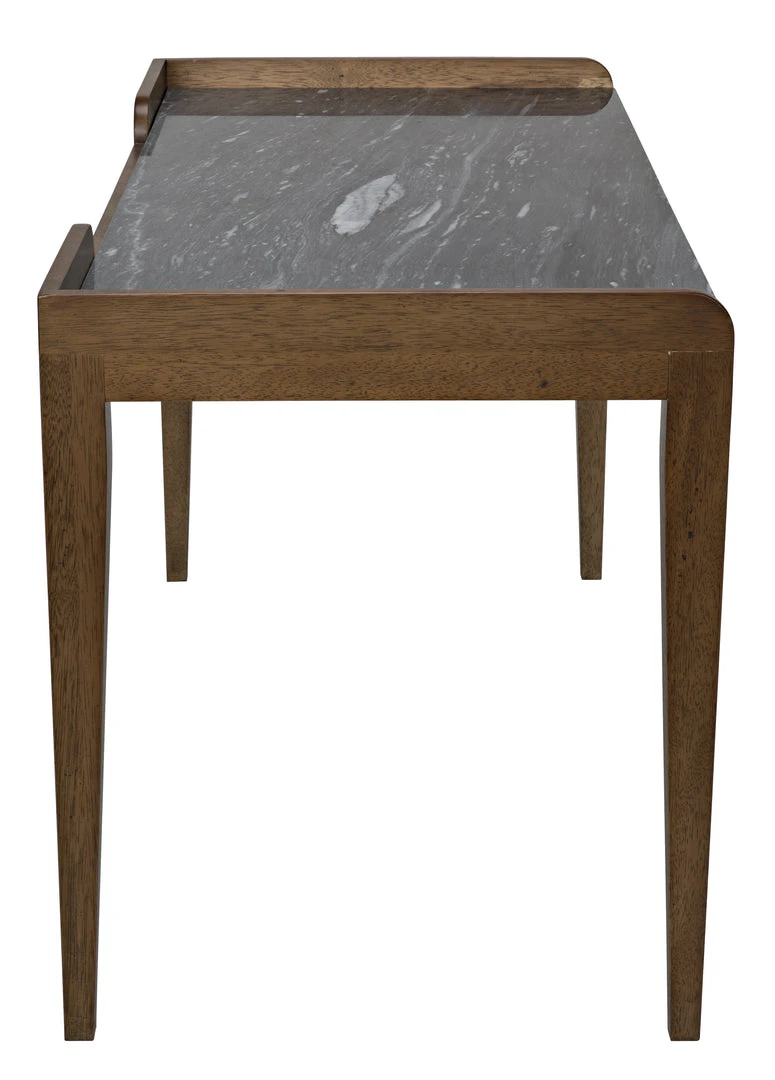 Noir Wod Ward Desk, Dark Walnut With Stone Top HOME OFFICE 6 Noir Wod Ward Desk, Dark Walnut With Stone Top HOME OFFICE