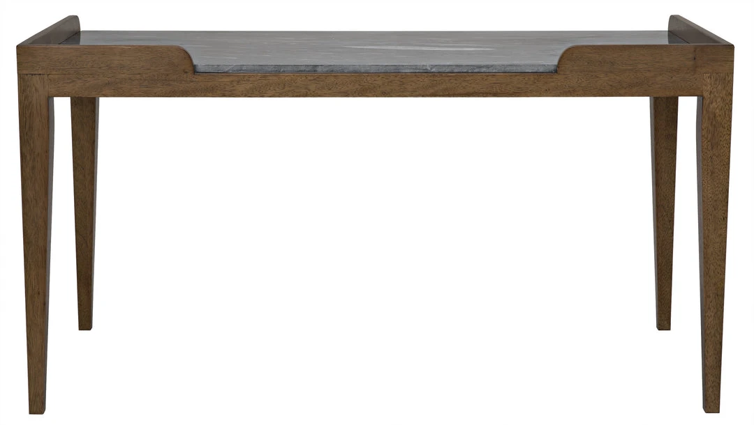 Noir Wod Ward Desk, Dark Walnut With Stone Top HOME OFFICE 7 Noir Wod Ward Desk, Dark Walnut With Stone Top HOME OFFICE