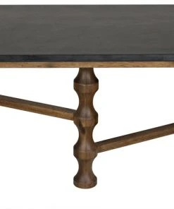 Noir Creo Desk With Stone Top, Dark Walnut HOME OFFICE 18 Noir Creo Desk With Stone Top, Dark Walnut HOME OFFICE