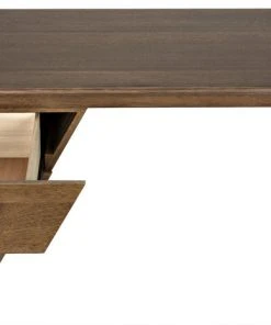 Noir Tetramo Desk, Dark Walnut