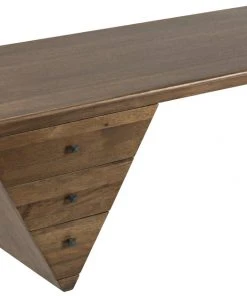 Noir Tetramo Desk, Dark Walnut