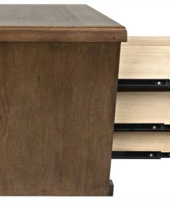 Noir Tetramo Desk, Dark Walnut