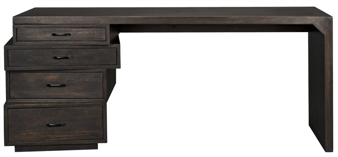 Noir Artemis Desk, Ebony Walnut 6 Noir Artemis Desk, Ebony Walnut