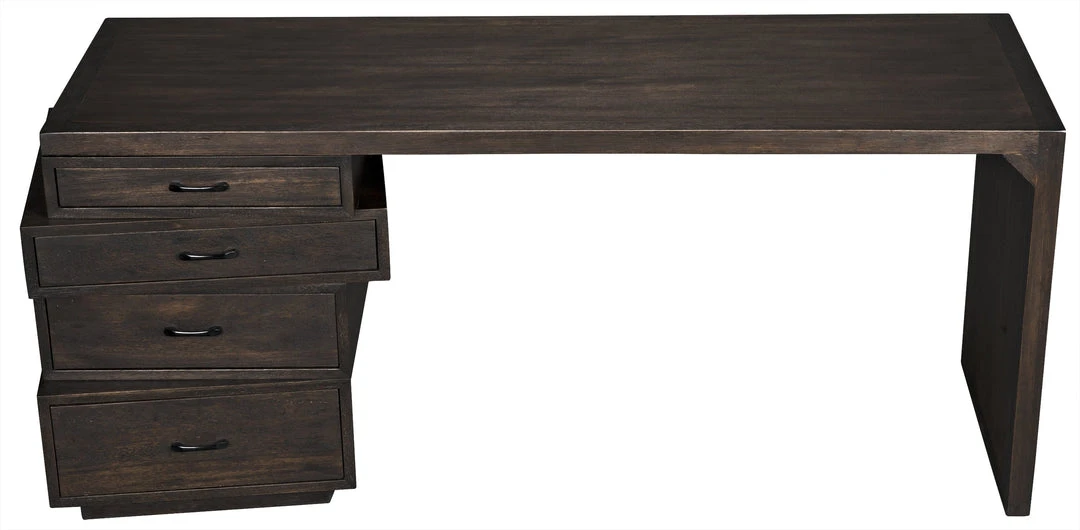 Noir Artemis Desk, Ebony Walnut 7 Noir Artemis Desk, Ebony Walnut