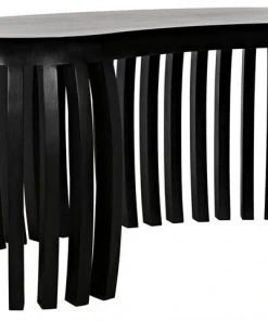 HOME OFFICE Noir Irulan Desk, Hand Rubbed Black