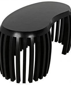 HOME OFFICE Noir Irulan Desk, Hand Rubbed Black