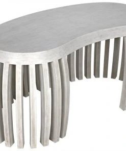HOME OFFICE Noir Irulan Desk, White Wash
