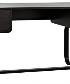 Noir Voltes Desk, Ebony Walnut, Black Metal 14 Noir Voltes Desk, Ebony Walnut, Black Metal