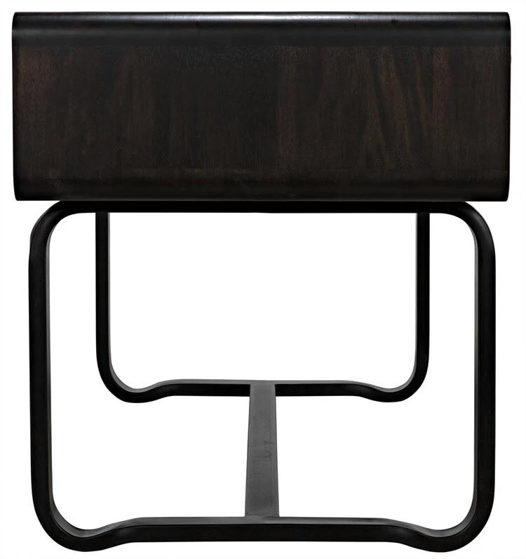Noir Voltes Desk, Ebony Walnut, Black Metal 10 Noir Voltes Desk, Ebony Walnut, Black Metal