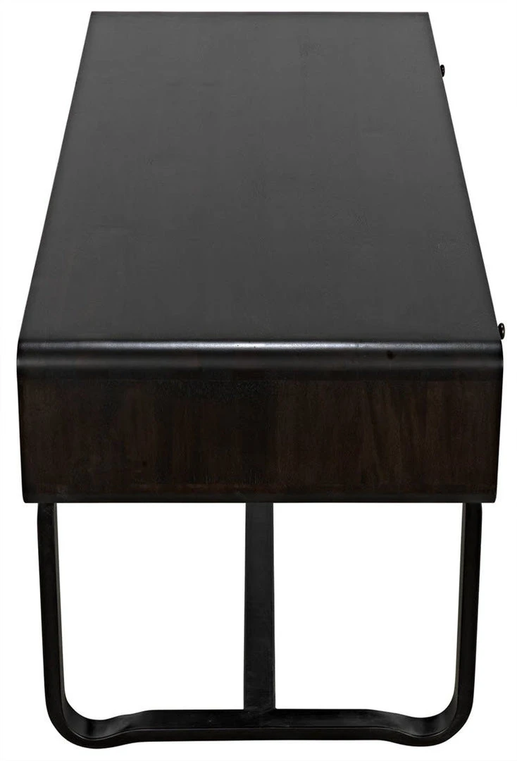 Noir Voltes Desk, Ebony Walnut, Black Metal 11 Noir Voltes Desk, Ebony Walnut, Black Metal