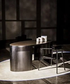 Noir Marigold Desk, Ebony Walnut, Black Metal 21 Noir Marigold Desk, Ebony Walnut, Black Metal