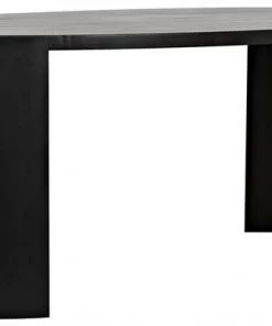 Noir Marigold Desk, Ebony Walnut, Black Metal 14 Noir Marigold Desk, Ebony Walnut, Black Metal