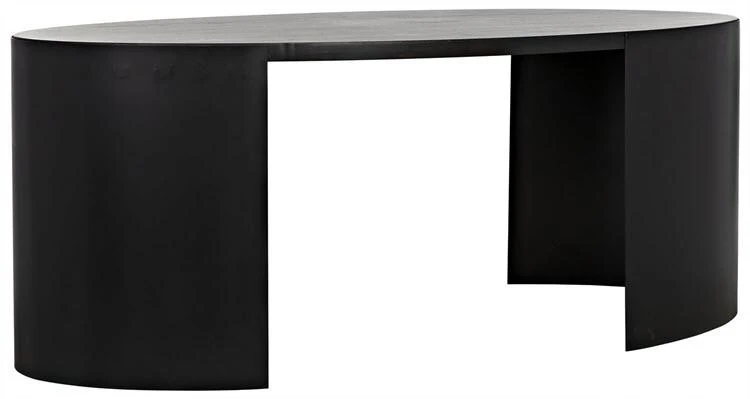 Noir Marigold Desk, Ebony Walnut, Black Metal 5 Noir Marigold Desk, Ebony Walnut, Black Metal