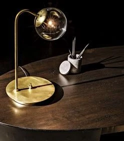 Noir Marigold Desk, Ebony Walnut, Black Metal 20 Noir Marigold Desk, Ebony Walnut, Black Metal