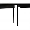 HOME OFFICE Noir Elijah Desk, Black Metal And Ebony Walnut 1 HOME OFFICE Noir Elijah Desk, Black Metal And Ebony Walnut